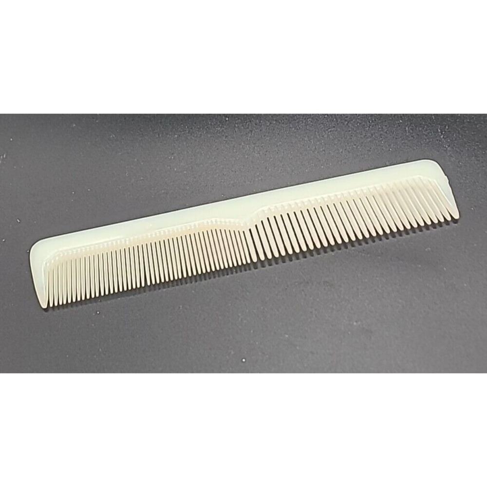 Rare Vintage Tek Hughes Ivory Nylon Hair Comb 7 1/2" long
